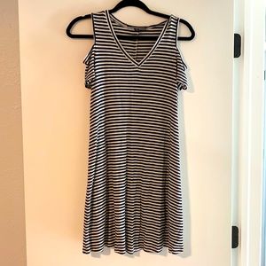 Navy and white striped dress. Fits like a Medium.